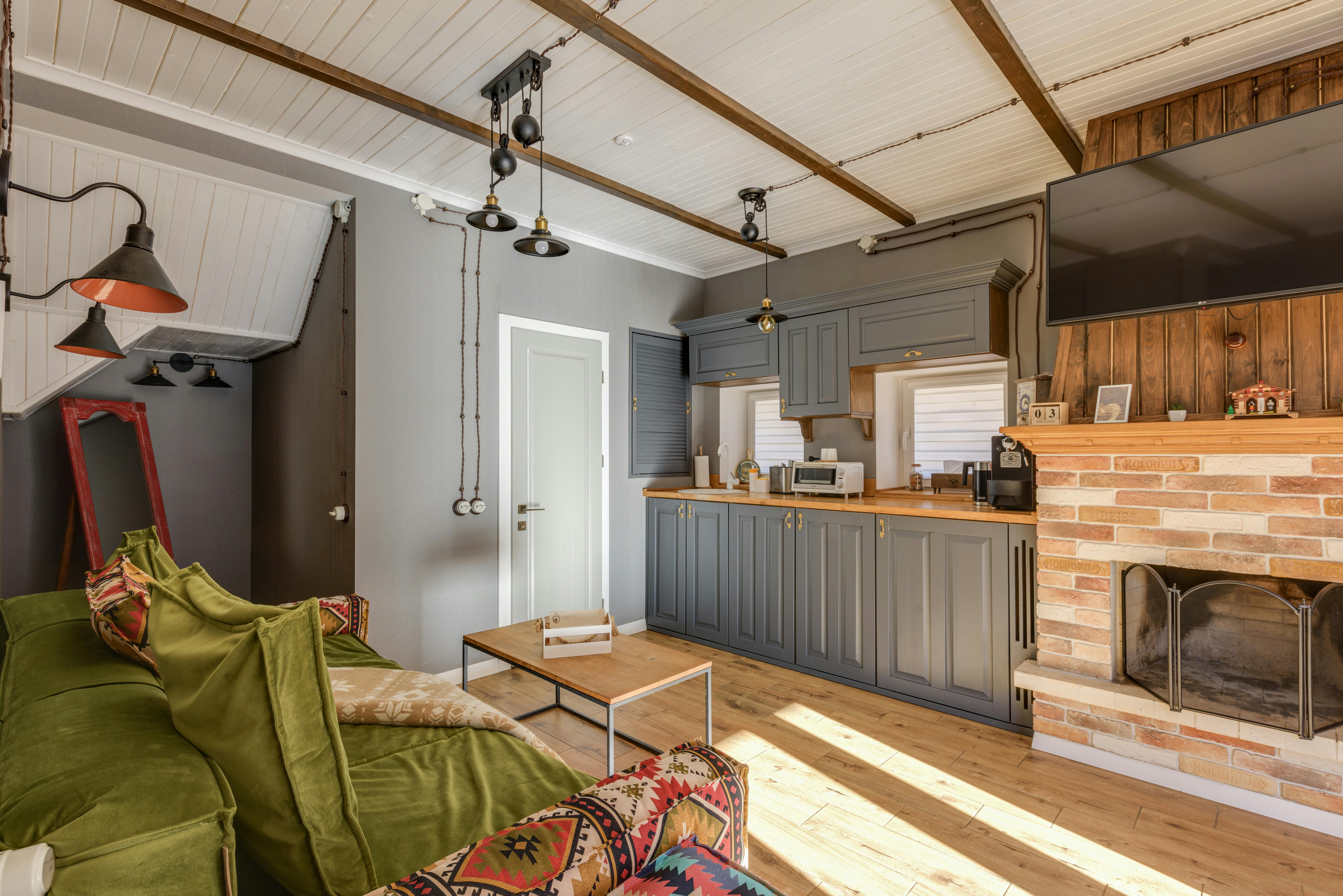 Глубокие текстуры гостиной